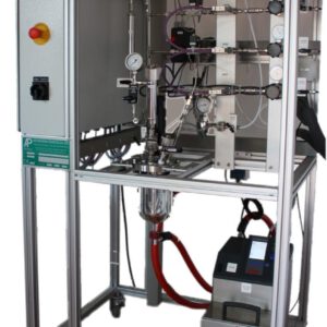 glass polymerization plant; Polymerisationsanlage mit Glasreaktor