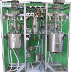 Polymerization plant with 20 or 50 L reactor volume