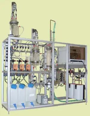 Training Plant with 3 Stirred Tanks and Tubular Reactor