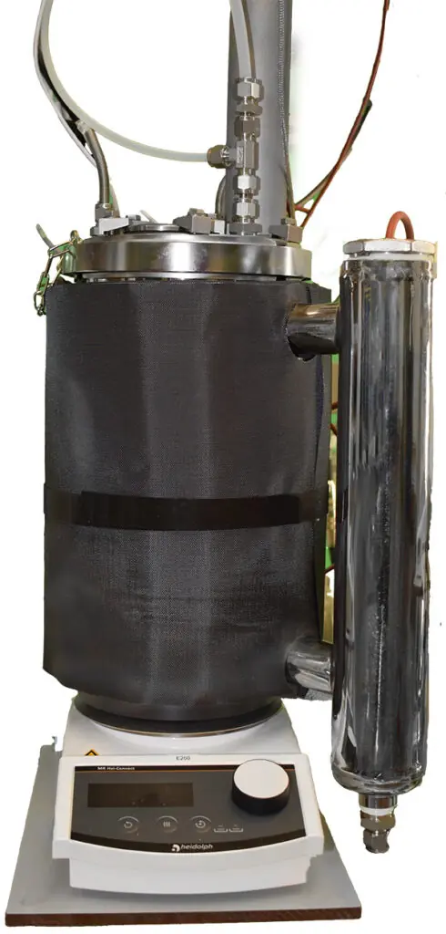 Evaporator of the distillation column